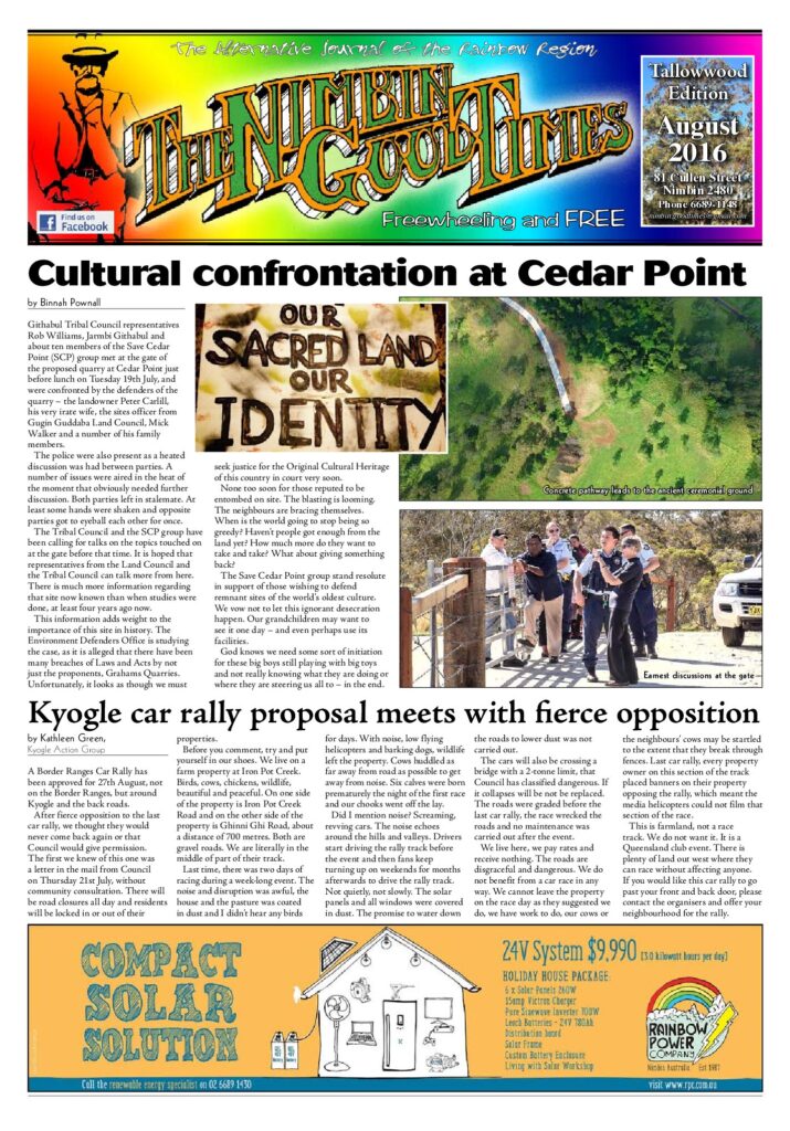 Edition Cover: Tallowwood Edition