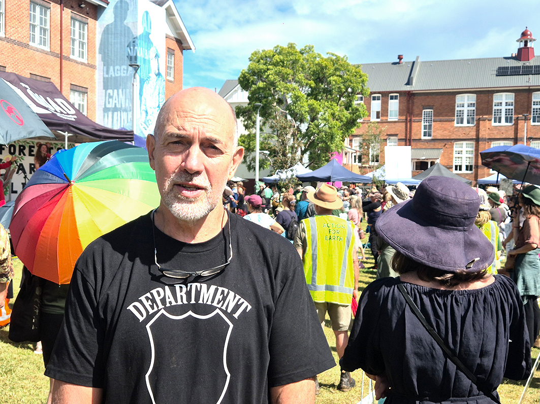 Aidan Ricketts at the March for Forests in March