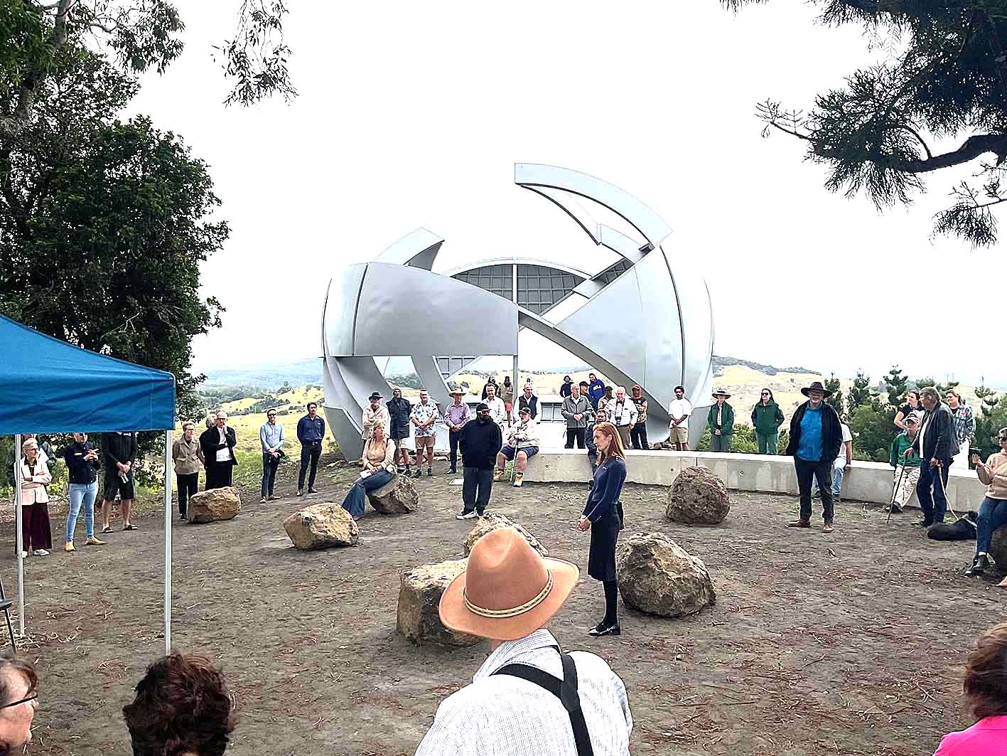 Official opening of the observatory in April.  Photo: Kyogle Council