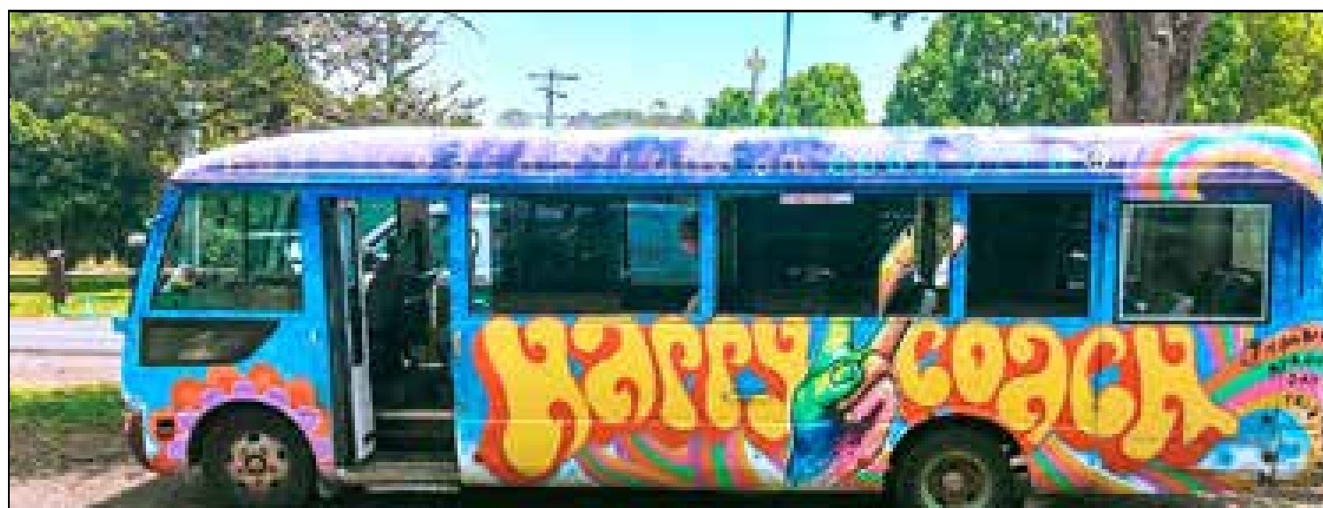 Tourist coaches – no longer a regular sight in Nimbin